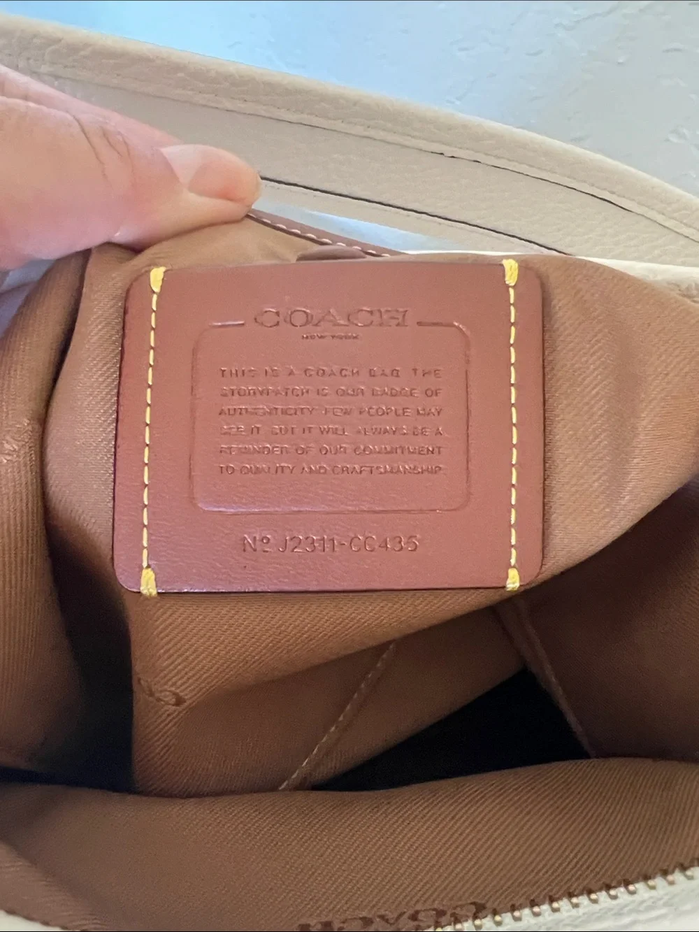 COACH Soft Pebble Leather Cary Shoulder Bag - Picture 5 of 7